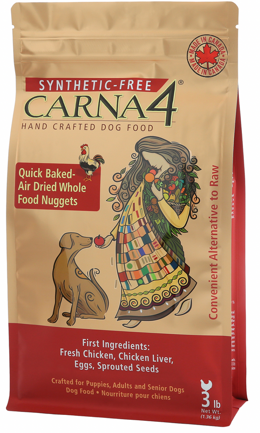 Carna4® Dog Food – Chicken 3lb Bag