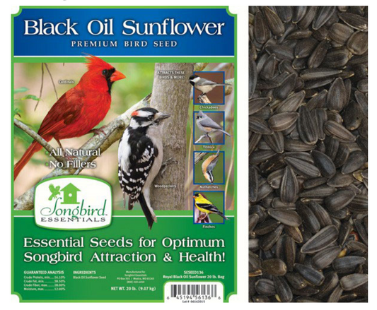 Black Oil Sunflower Premium Bird Seed 5lb bag