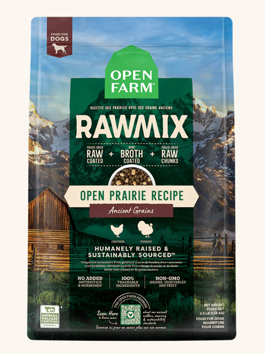 Open Farm Open Prairie Ancient Grains RawMix for Dogs
