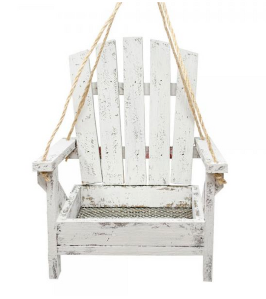 White Adirondack Chair Feeder