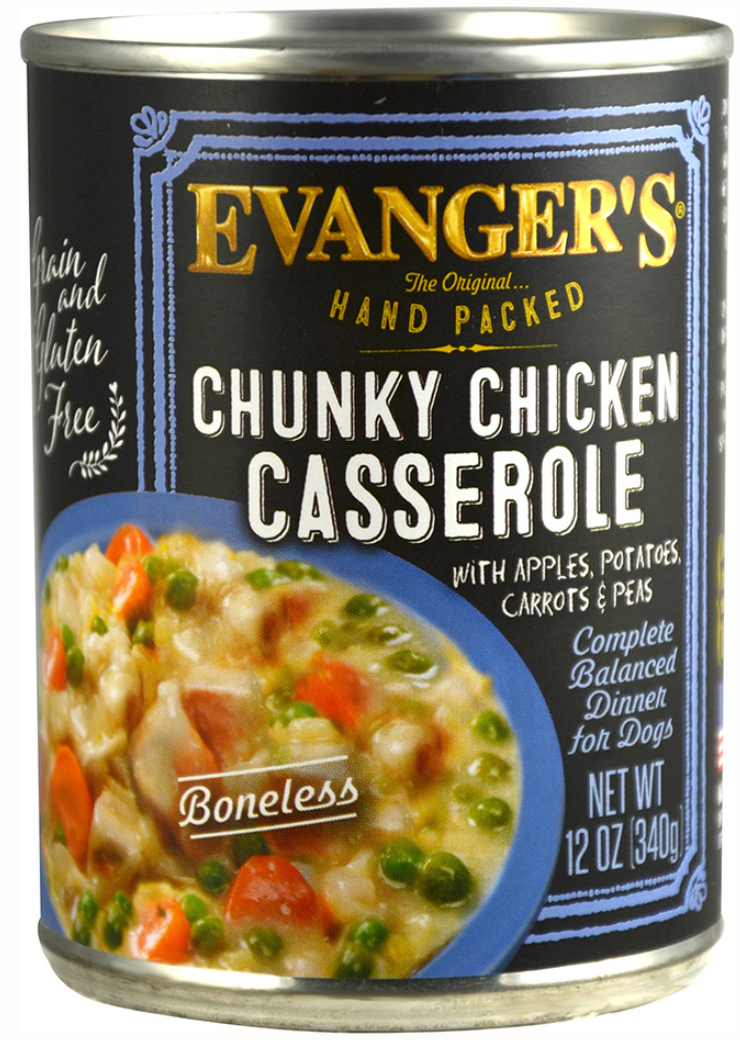 Evanger's Chunky Chicken Cassserole Canned Dog Food